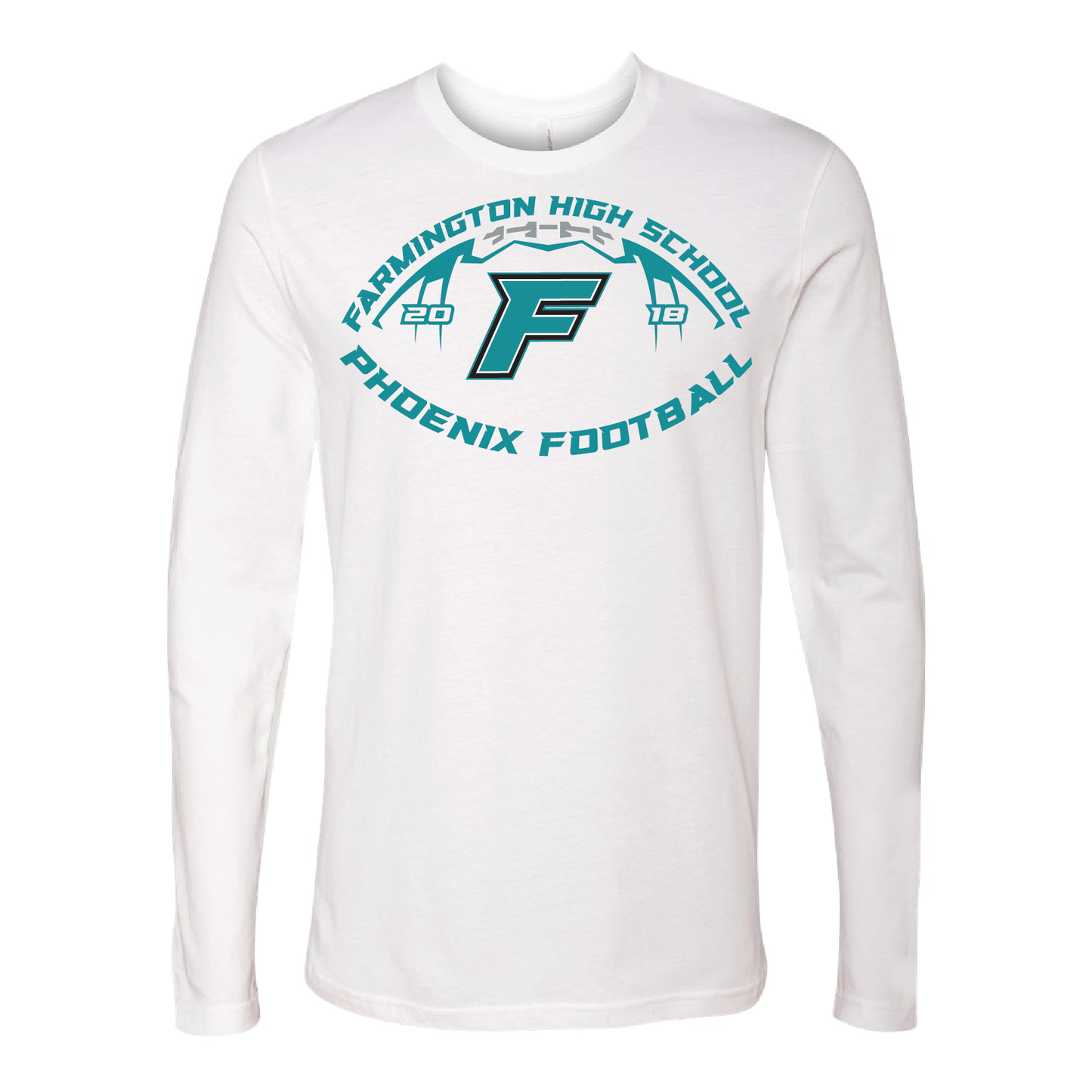 Farmington High School Phoenix Football W/F - Mens | Womens | Youth Long Sleeve T-Shirt