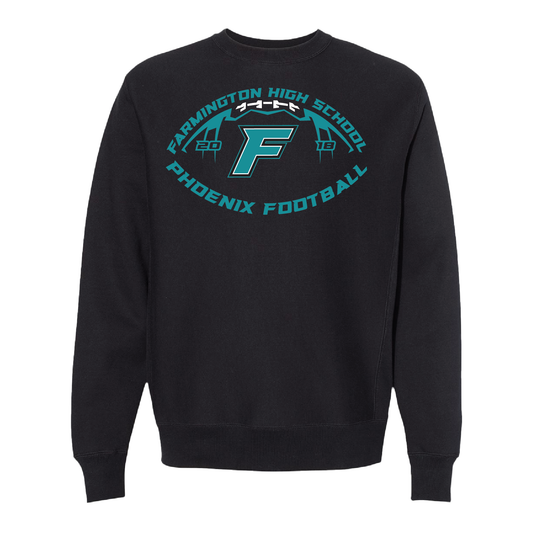 Farmington High School Phoenix Football W/F - Adult Crewneck Sweatshirt