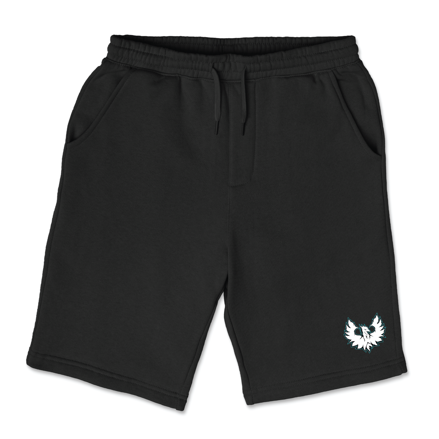 White Phoenix Logo - Mens | Womens | Youth Fleece Shorts