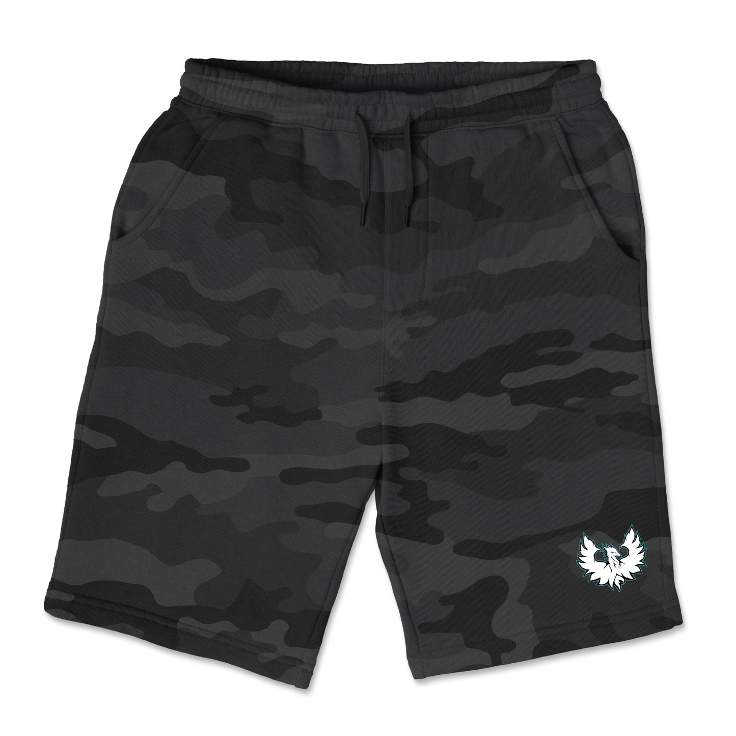 White Phoenix Logo - Mens | Womens | Youth Fleece Shorts