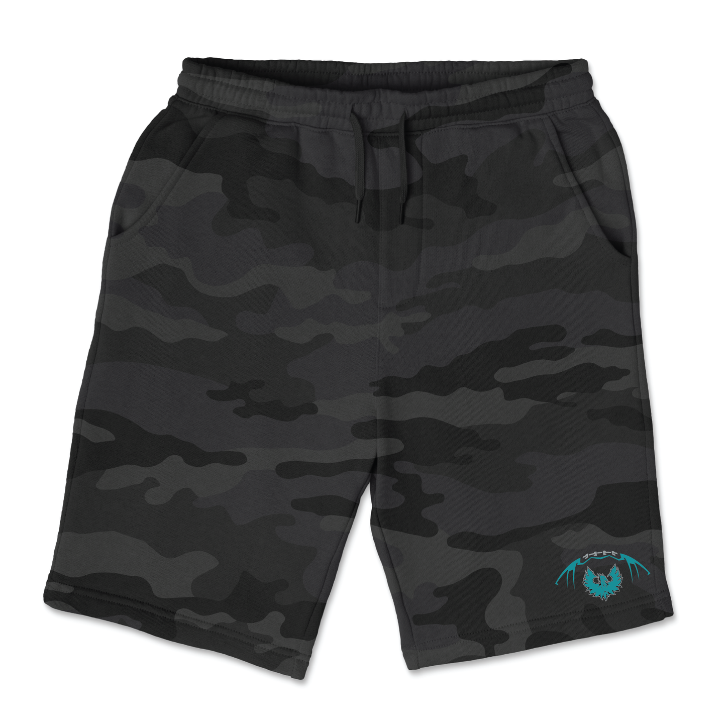 Football W/Teal Phoenix Logo - Mens | Womens | Youth Fleece Shorts