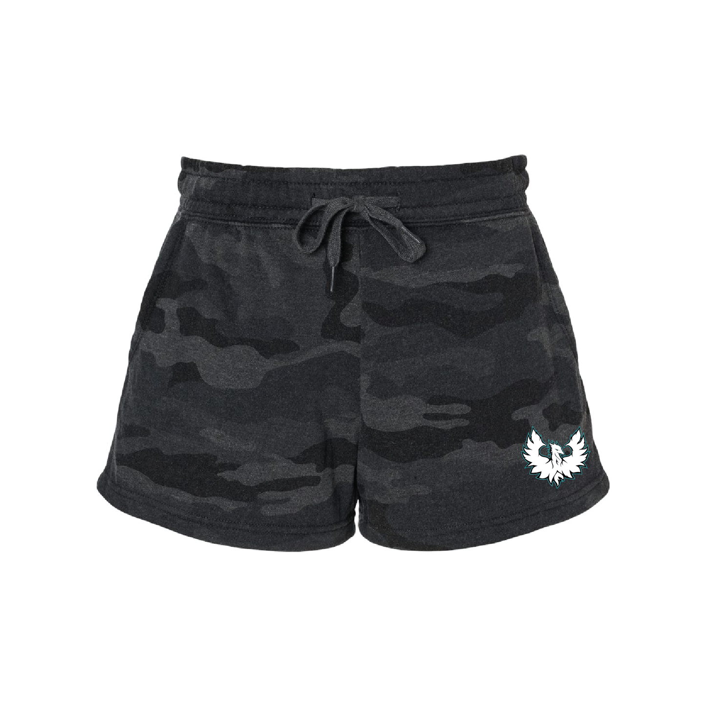 White Phoenix Logo - Mens | Womens | Youth Fleece Shorts