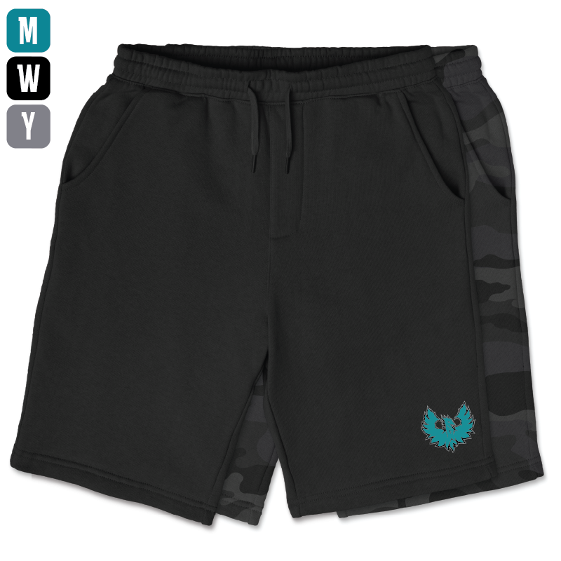 Teal Phoenix Logo - Mens | Womens | Youth Fleece Shorts