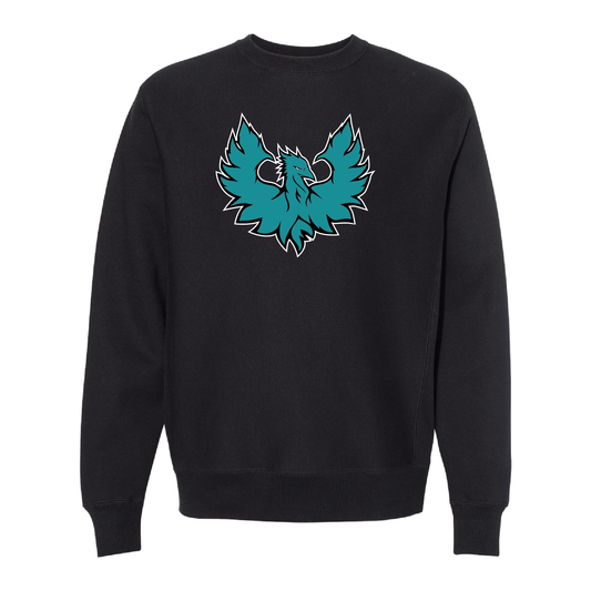 Teal Phoenix Logo - Adult Crewneck Sweatshirt