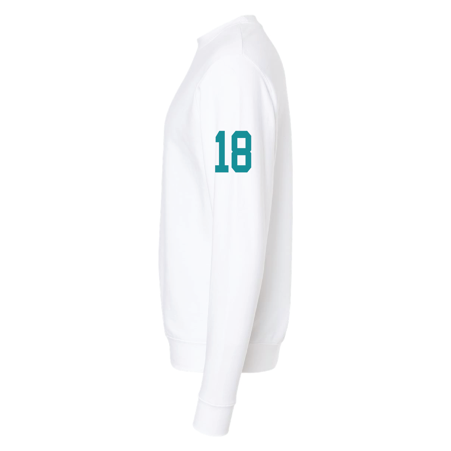 Football W/Teal Phoenix Logo - Adult Crewneck Sweatshirt