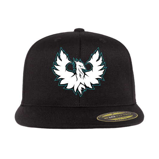 White Phoenix Logo - Flat Bill Flexfit