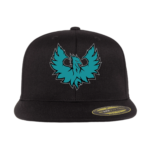 Teal Phoenix Logo - Flat Bill Flexfit