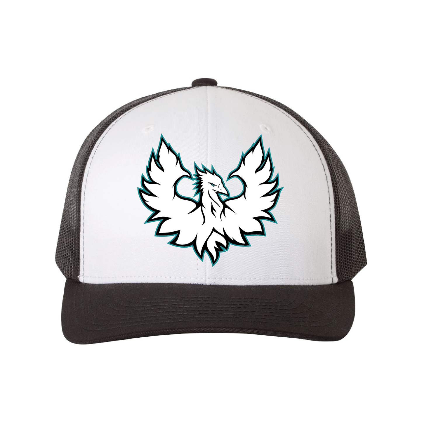 White Phoenix Logo - Trucker