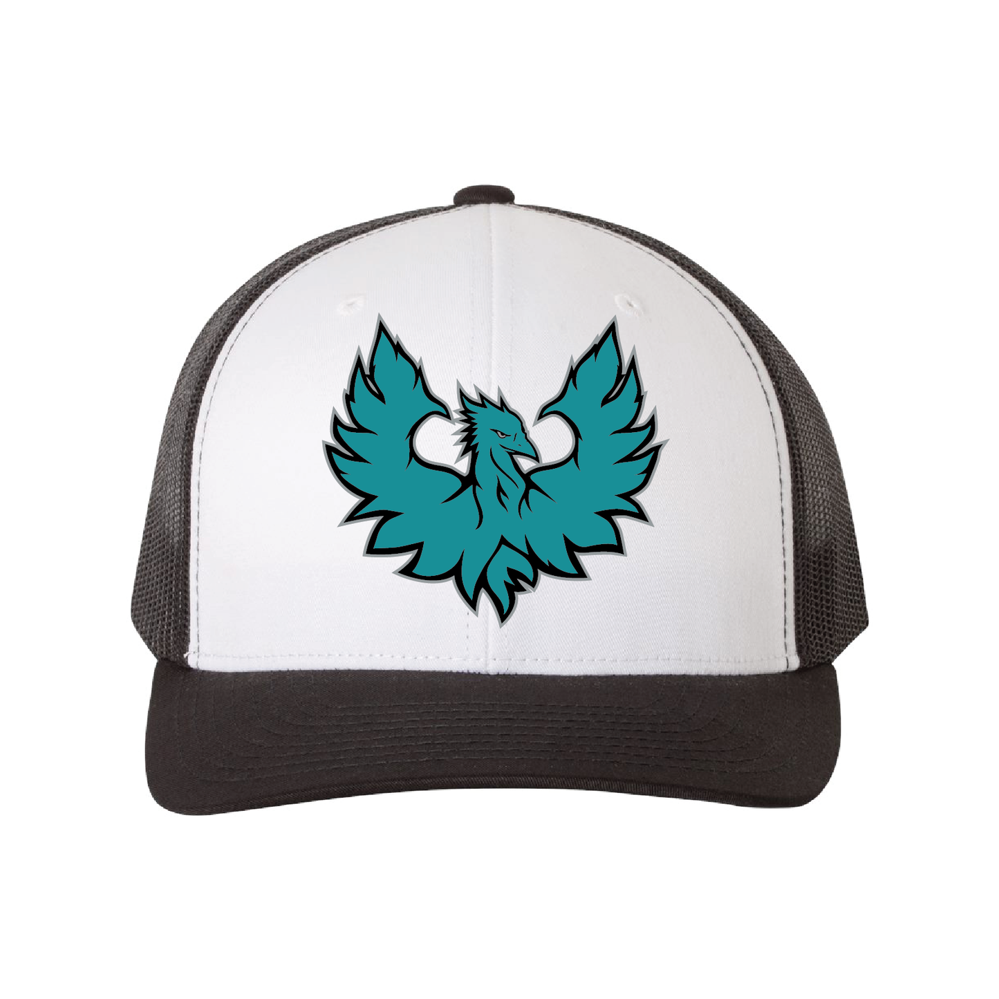 Teal Phoenix Logo - Trucker