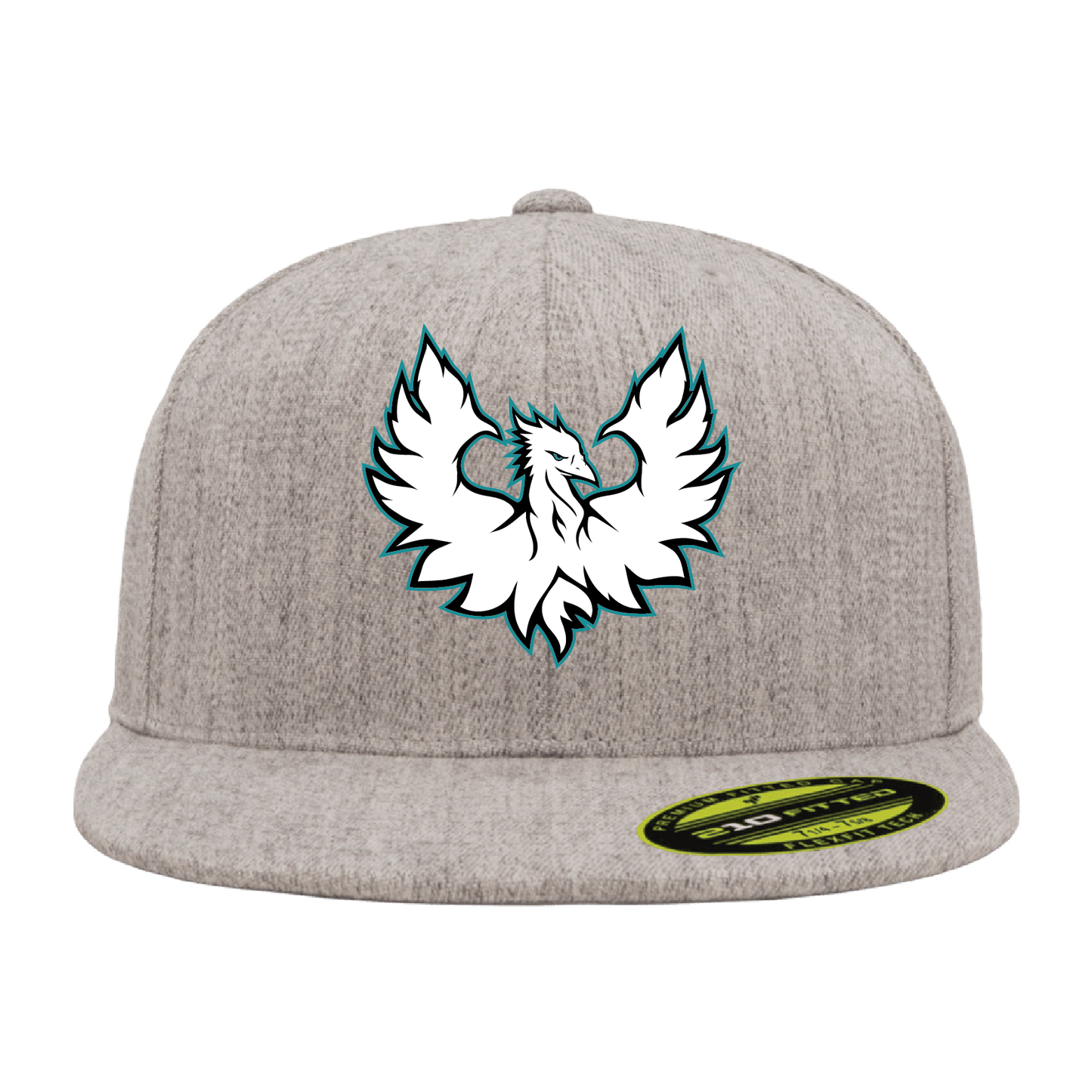 White Phoenix Logo - Flat Bill Flexfit