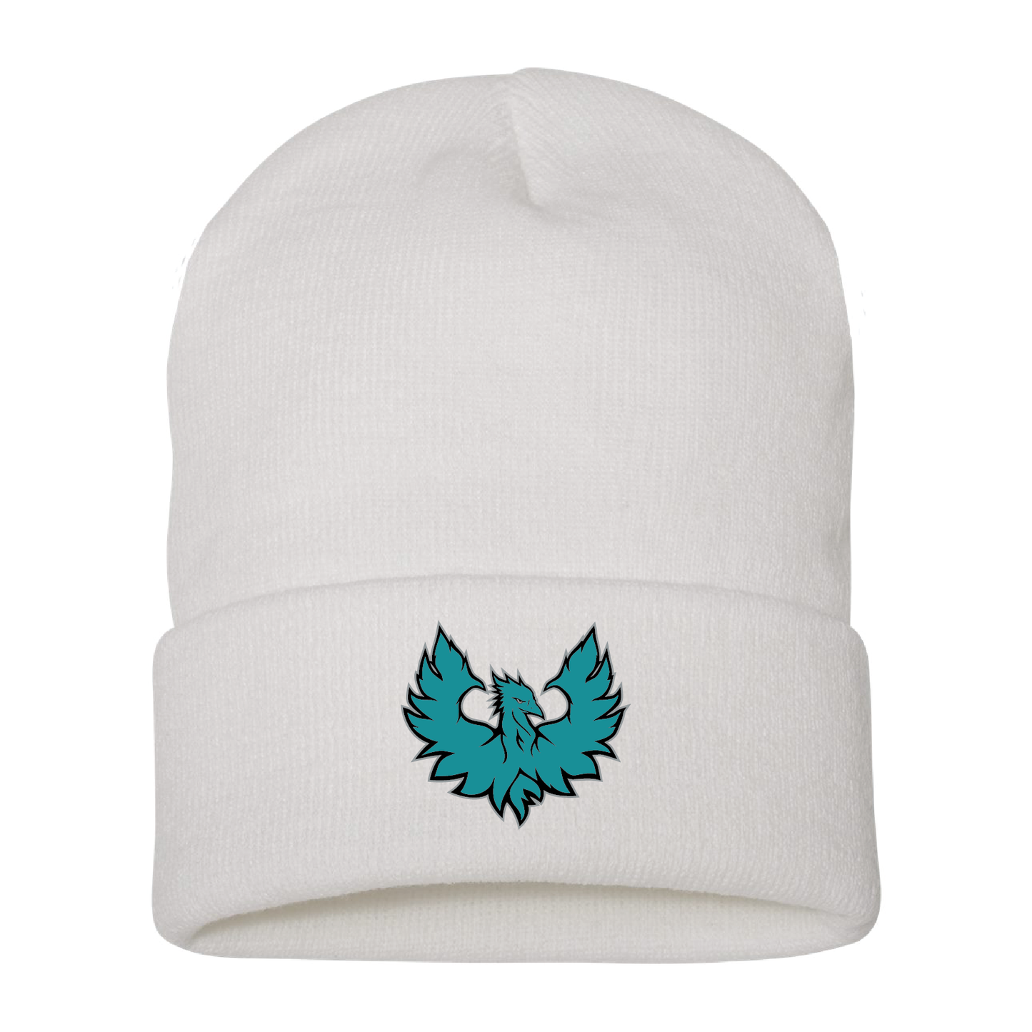 Teal Phoenix Logo - Cuffed Beanie
