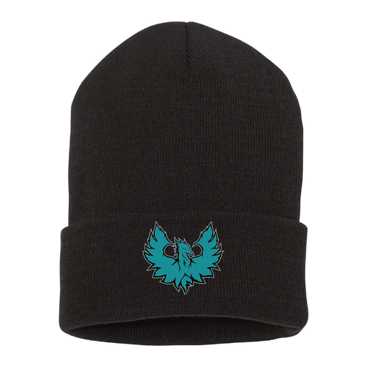 Teal Phoenix Logo - Cuffed Beanie
