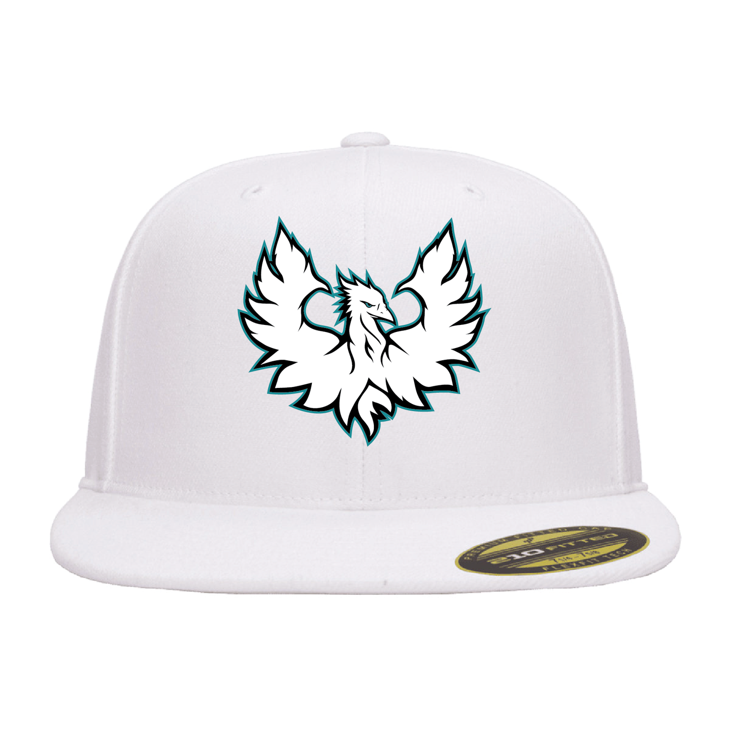 White Phoenix Logo - Flat Bill Flexfit