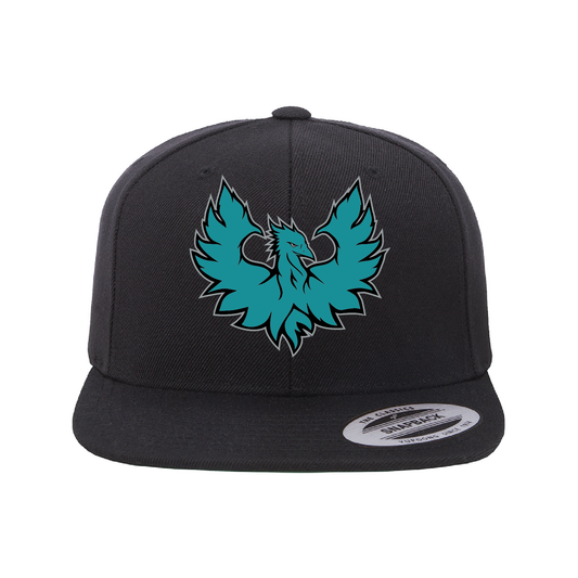 Teal Phoenix Logo - Flat Bill Snapback