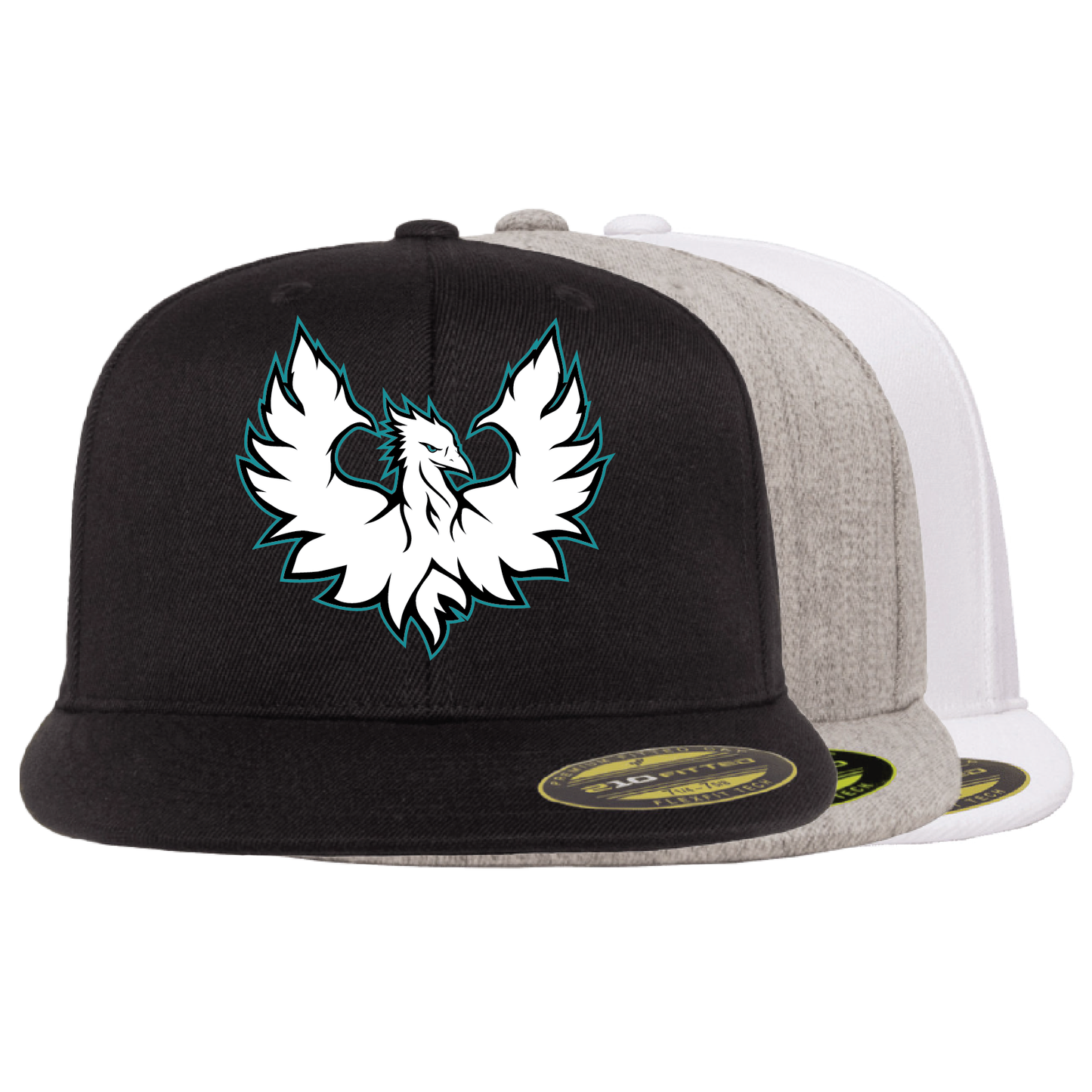 White Phoenix Logo - Flat Bill Flexfit