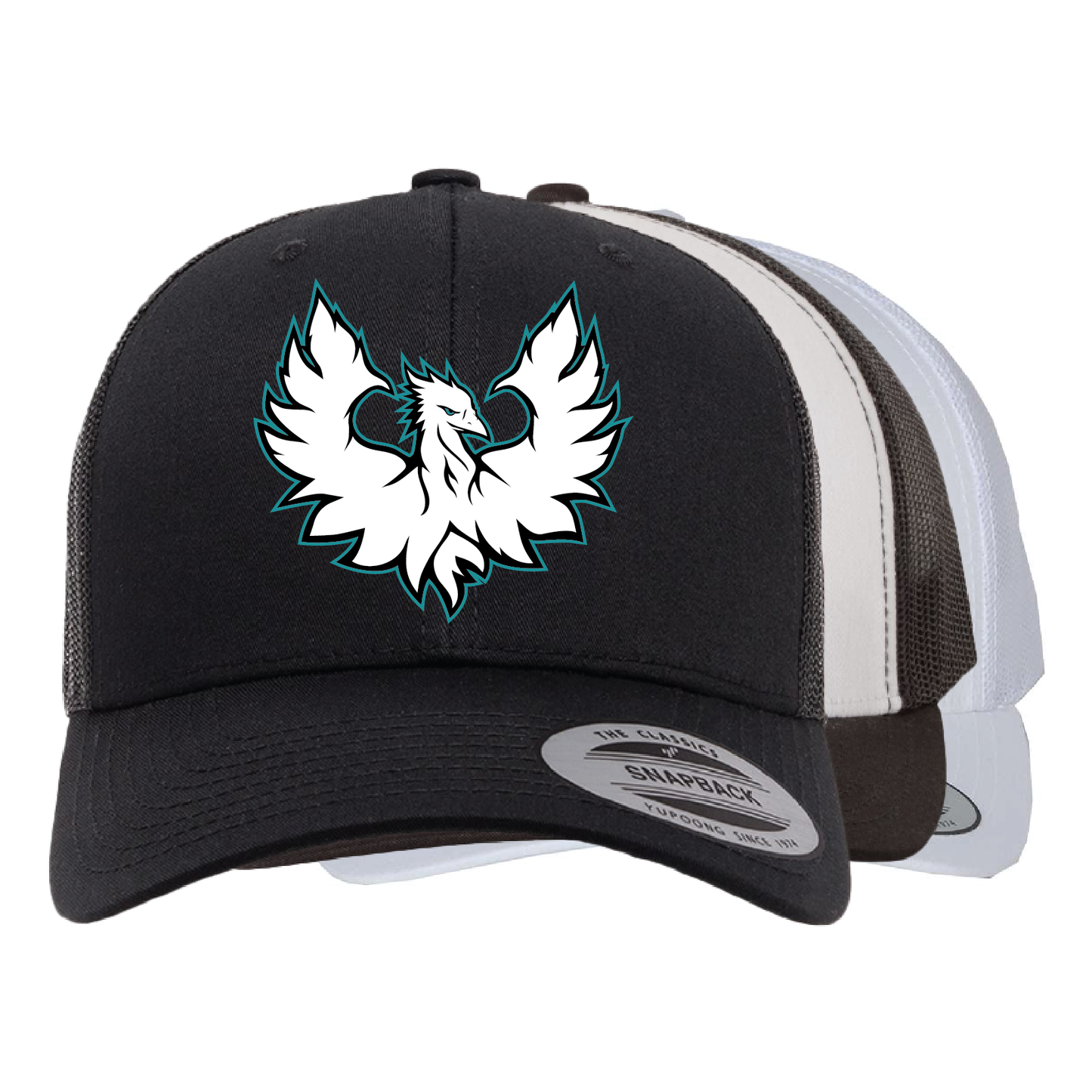 White Phoenix Logo - Trucker