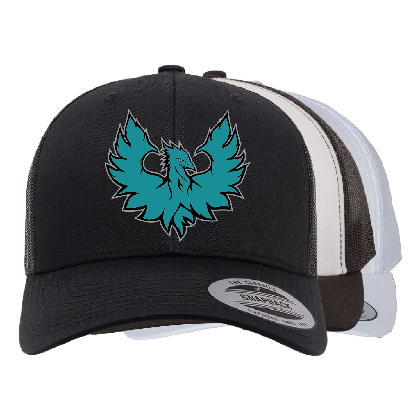 Teal Phoenix Logo - Trucker
