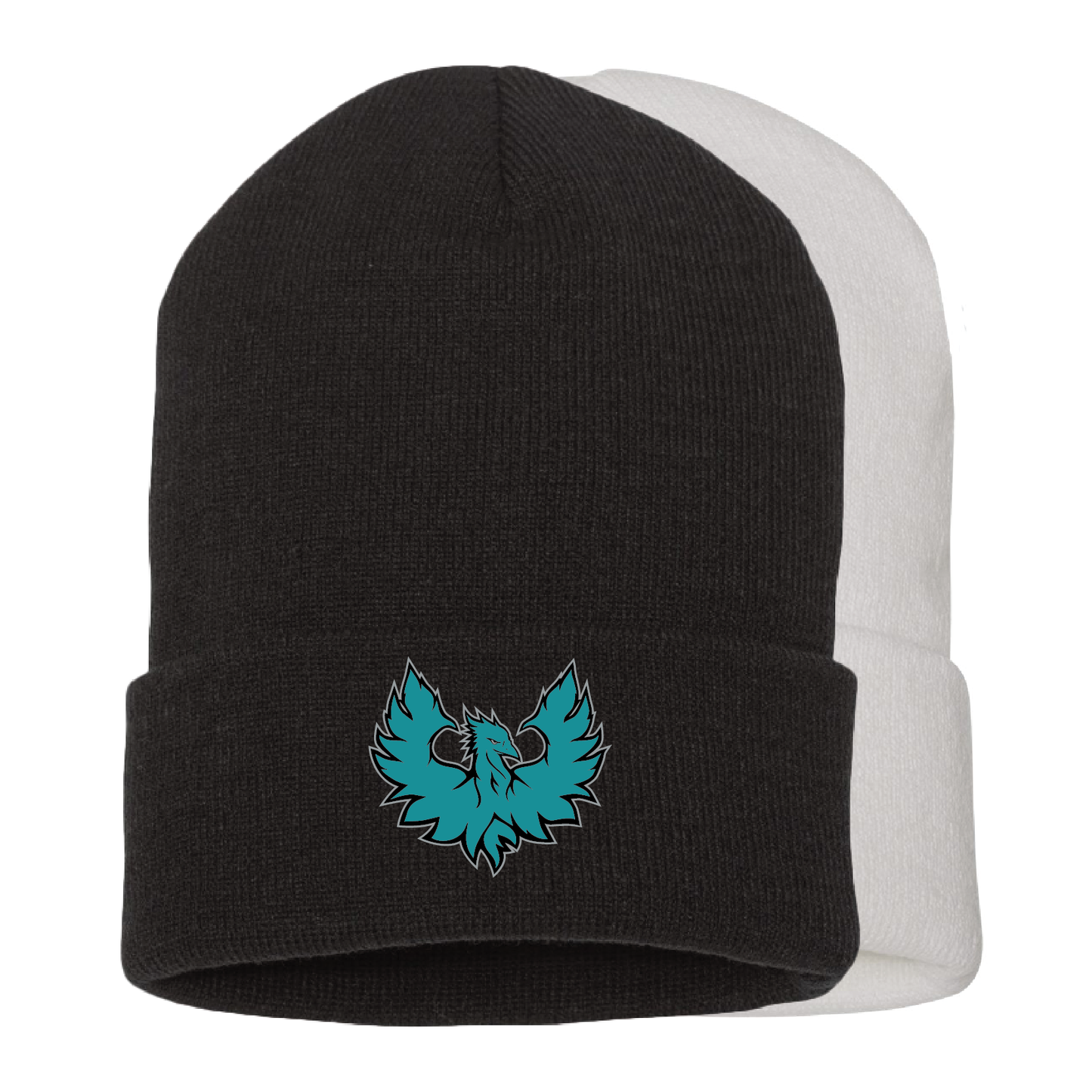 Teal Phoenix Logo - Cuffed Beanie