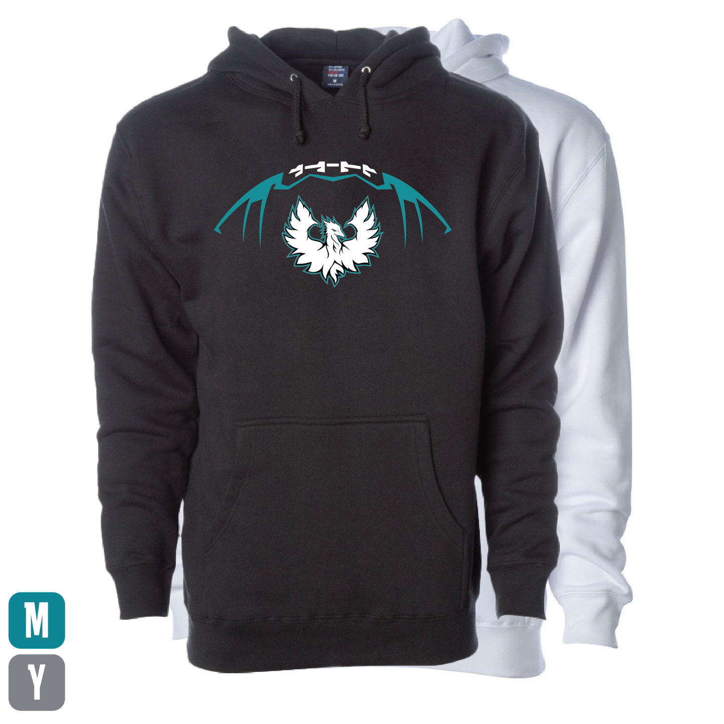 Football W/White Phoenix Logo - Adult | Youth Hoodie