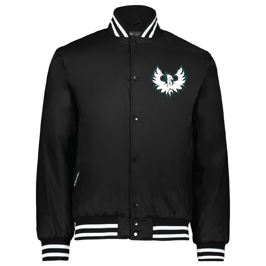 White Phoenix Logo - Mens Black Heritage Jacket