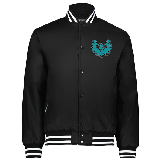 Teal Phoenix Logo - Mens Black Heritage Jacket