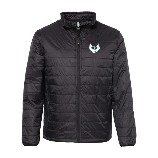 White Phoenix Logo - Mens | Womens Puffer Jacket