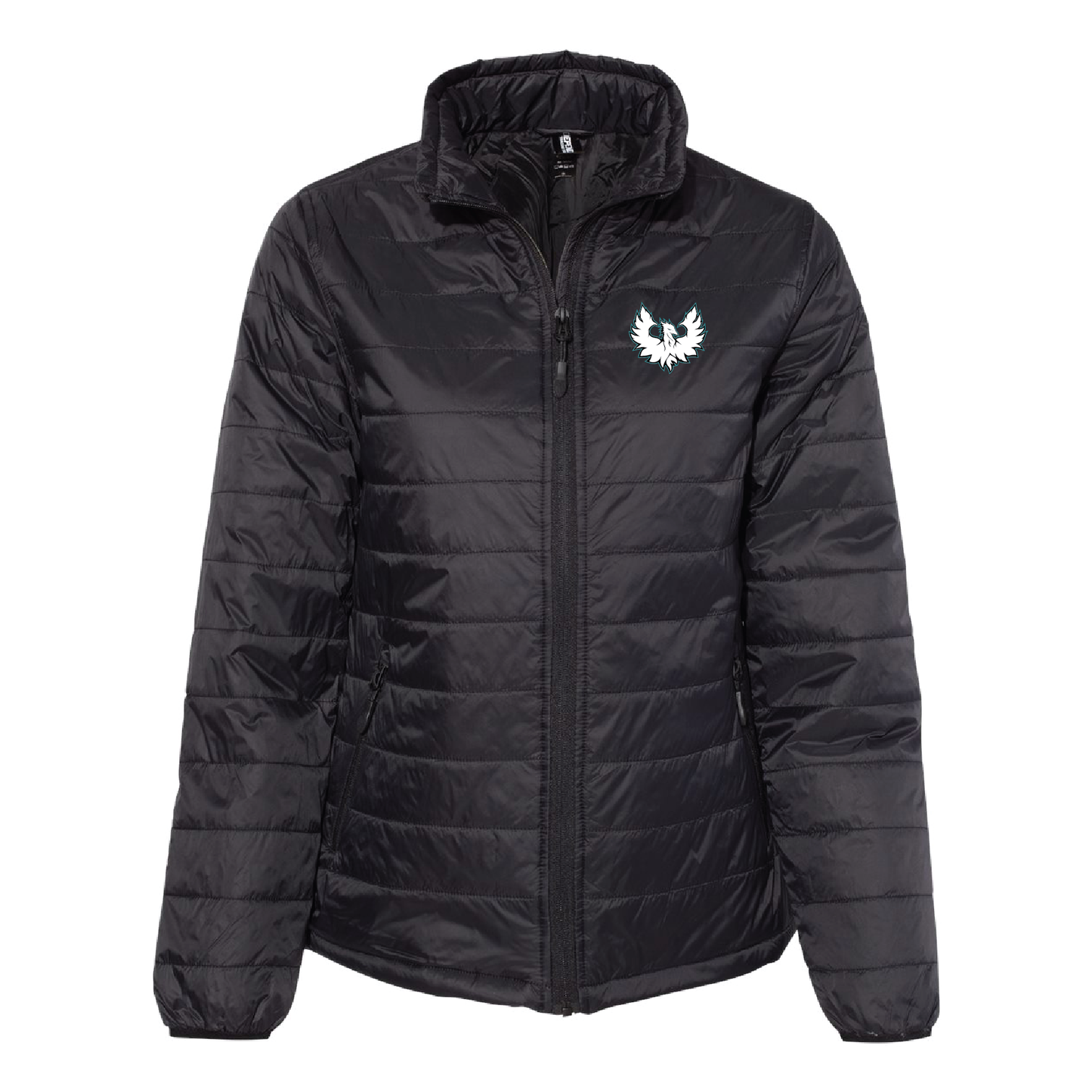 White Phoenix Logo - Mens | Womens Puffer Jacket
