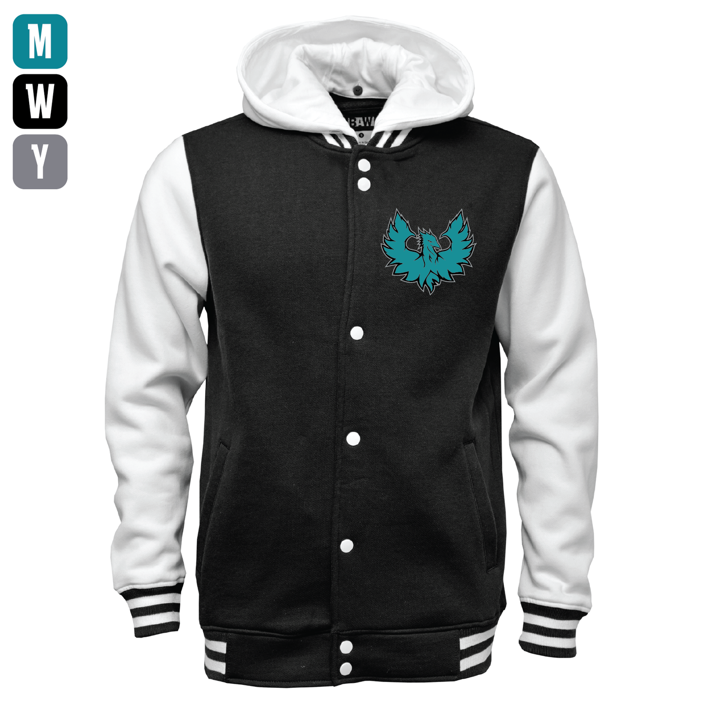 Teal Phoenix Logo - Mens | Womens | Youth Varsity Jacket