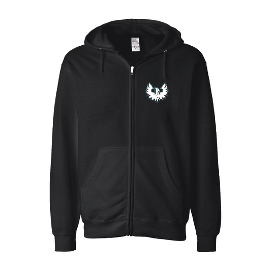 White Phoenix Logo - Adult Sponge Fleece Full-Zip Hoodie