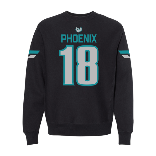 Black Jersey - Adult Crewneck Sweatshirt