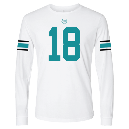 White Jersey - Mens | Womens | Youth Long Sleeve T-Shirt