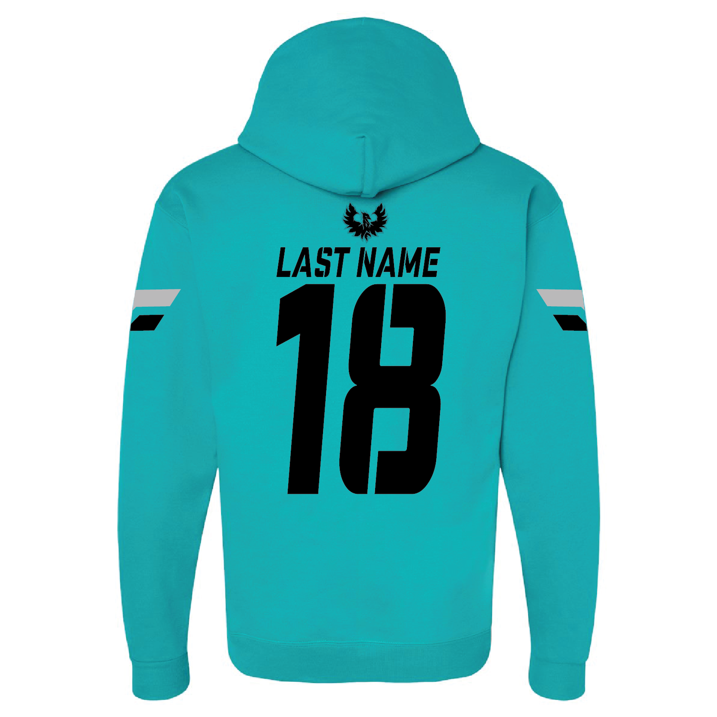 Teal Jersey Hoodie- Adult Hoodie