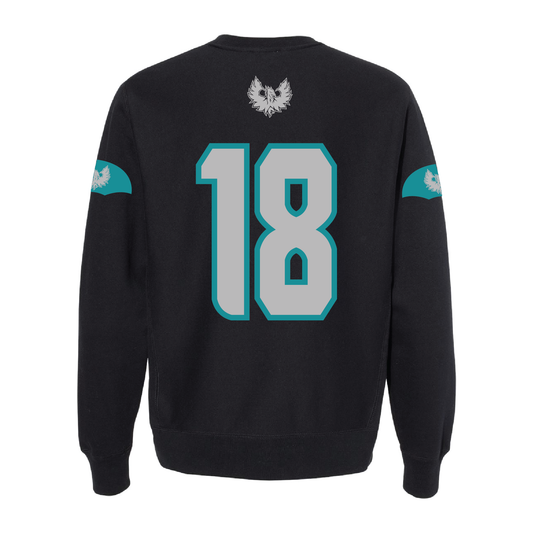 Black Sophomore Jersey - Adult Crewneck Sweatshirt