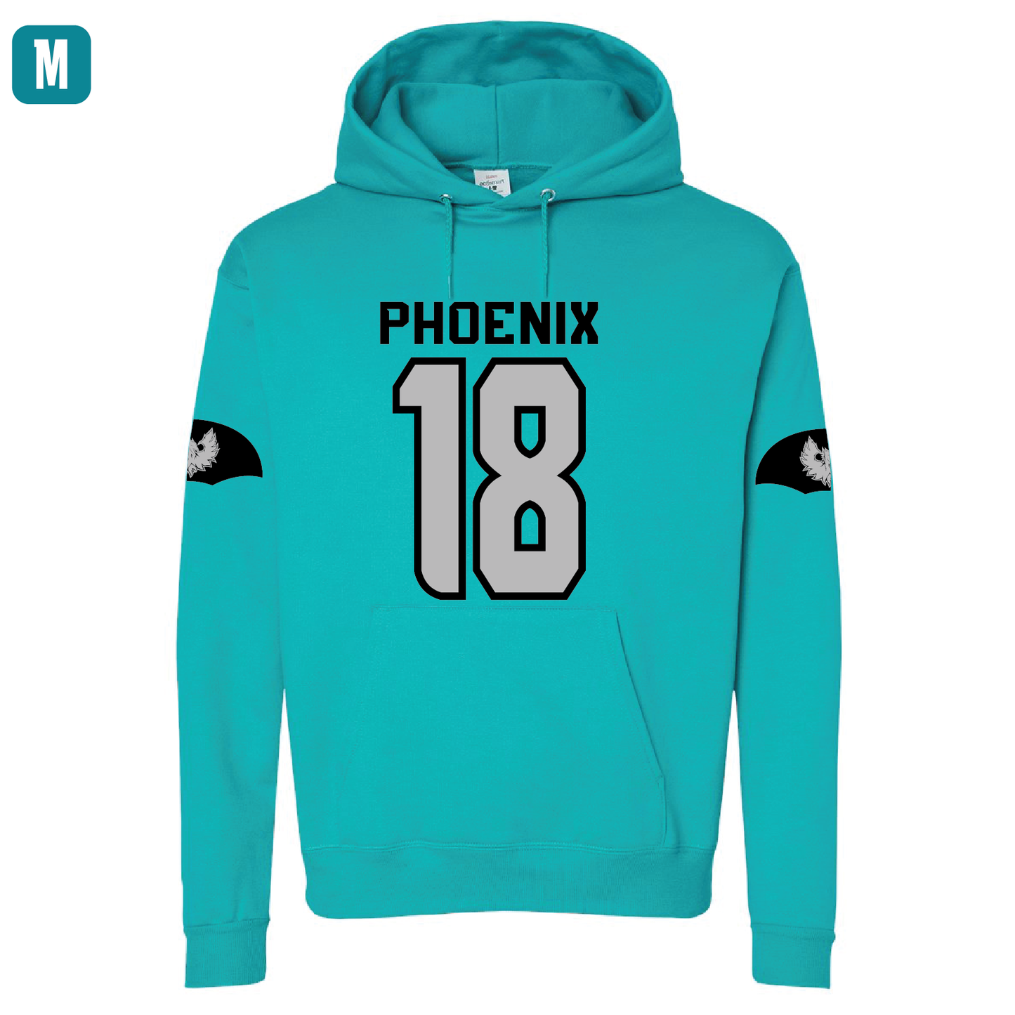 Teal Sophomore Jersey Hoodie- Adult Hoodie