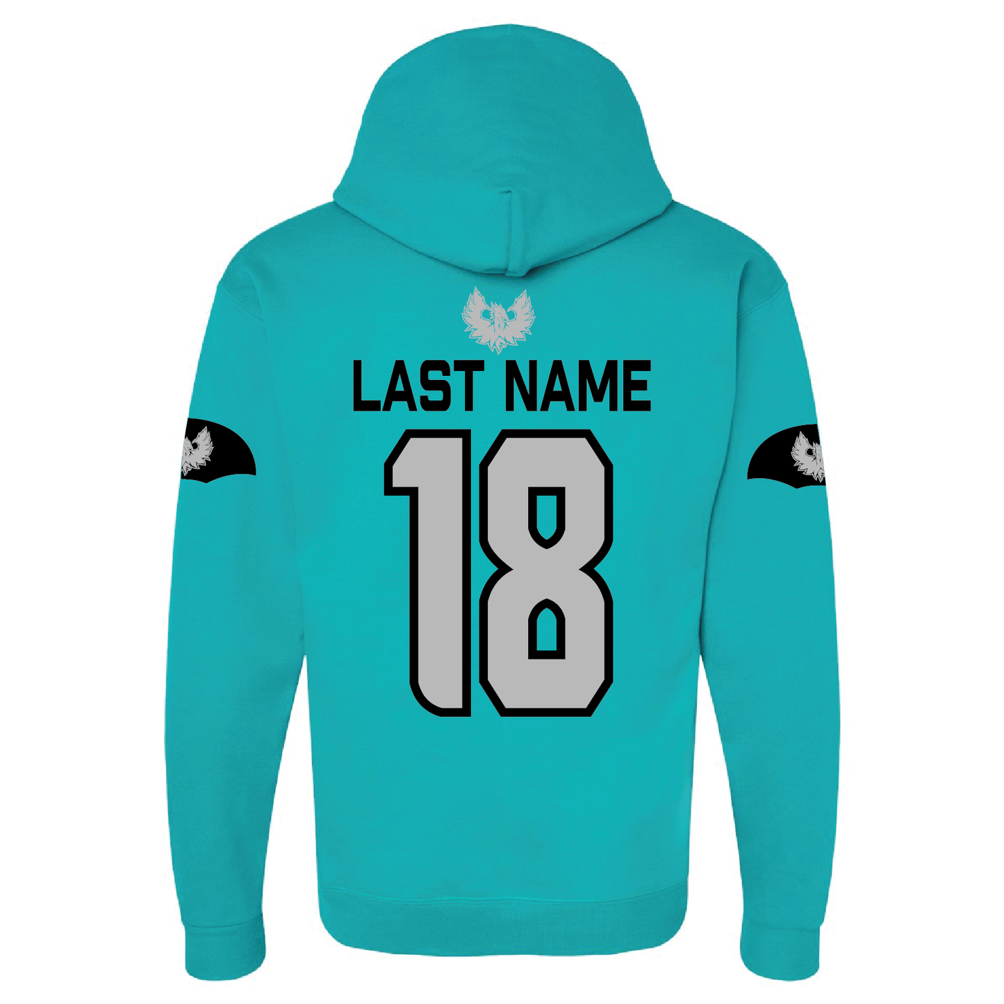 Teal Sophomore Jersey Hoodie- Adult Hoodie
