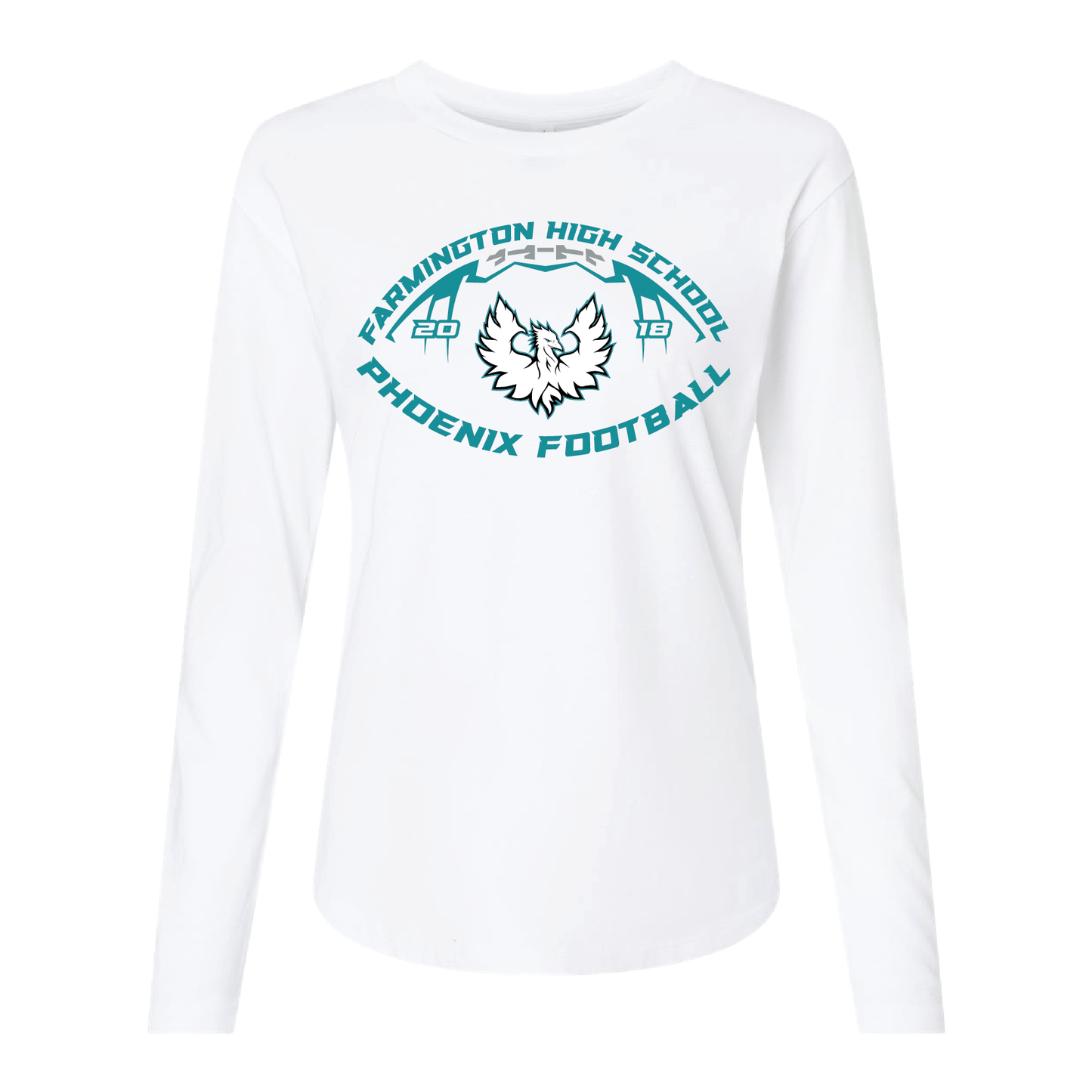 Farmington High School Phoenix Football W/White Phoenix - Mens | Womens | Youth Long Sleeve T-Shirt