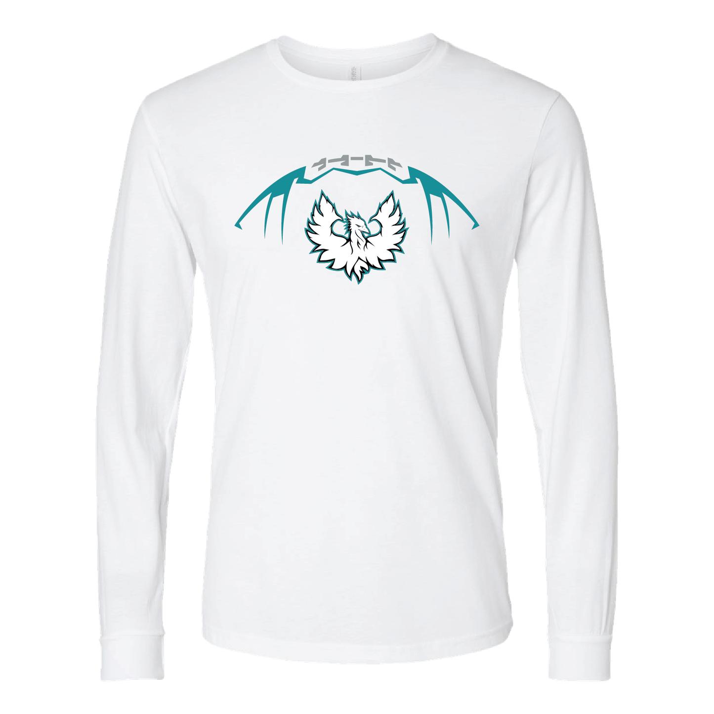 Football W/White Phoenix Logo - Mens | Womens | Youth Long Sleeve T-Shirt