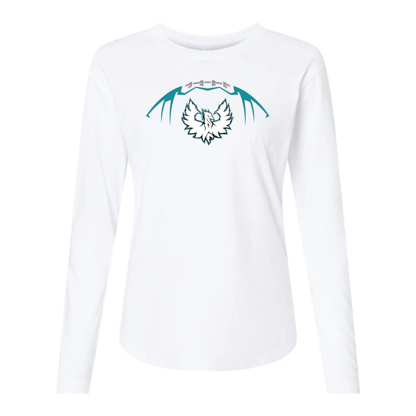 Football W/White Phoenix Logo - Mens | Womens | Youth Long Sleeve T-Shirt