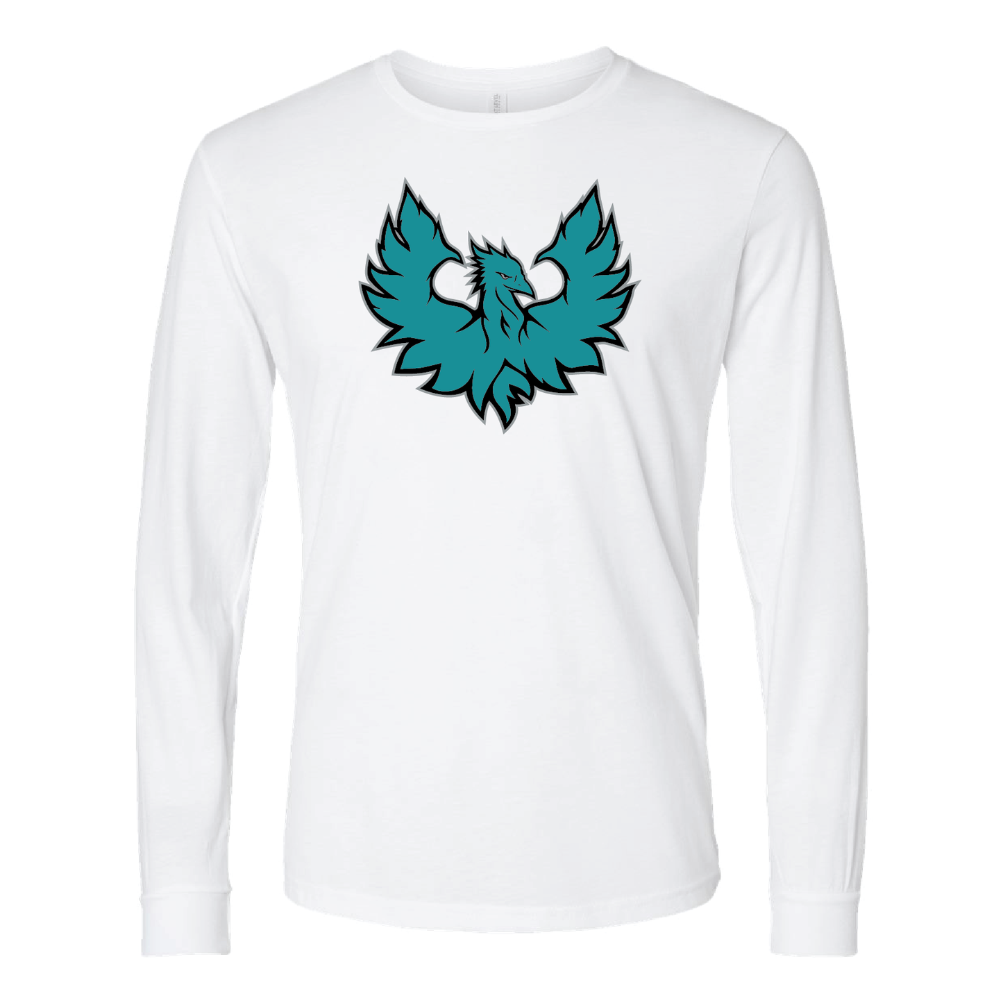 Teal Phoenix Logo - Mens | Womens | Youth Long Sleeve T-Shirt