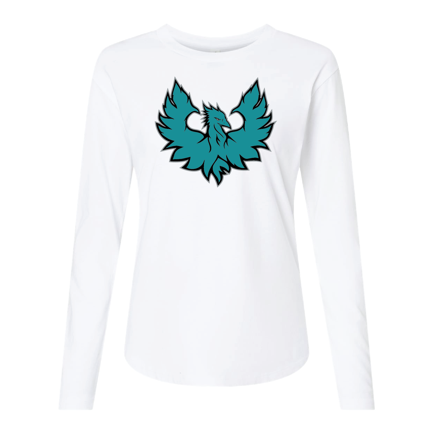 Teal Phoenix Logo - Mens | Womens | Youth Long Sleeve T-Shirt