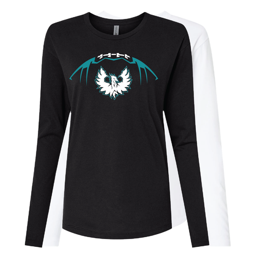 Football W/White Phoenix Logo - Mens | Womens | Youth Long Sleeve T-Shirt