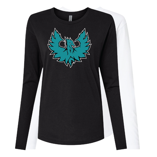 Teal Phoenix Logo - Mens | Womens | Youth Long Sleeve T-Shirt