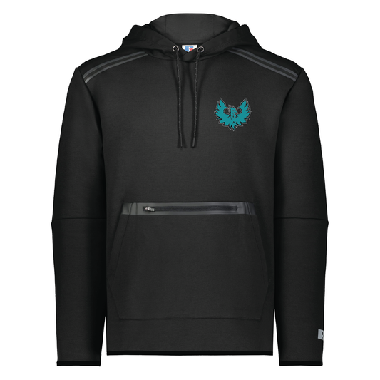 Teal Phoenix Logo - Adult Tech Fleece Hoodie