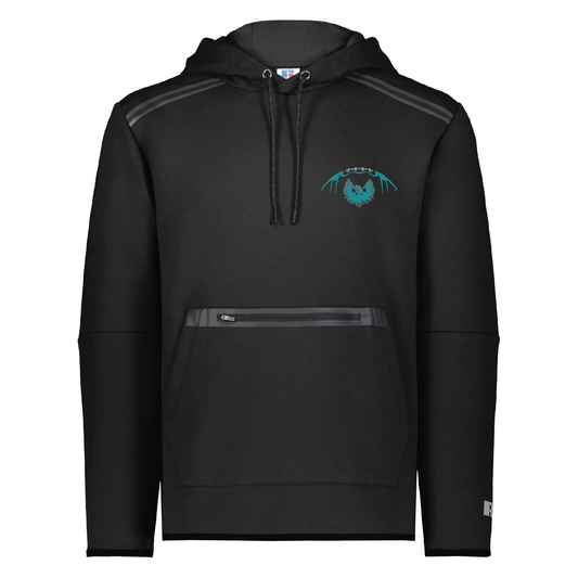 Football W/Teal Phoenix Logo - Adult Tech Fleece Hoodie