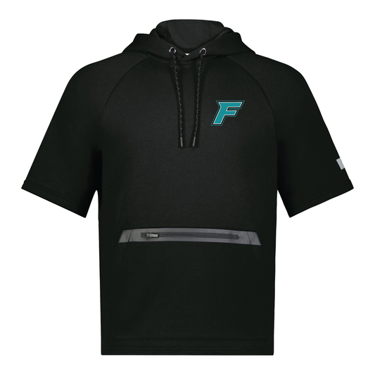 F Logo - Adult Short Sleeve Tech Fleece Hoodie
