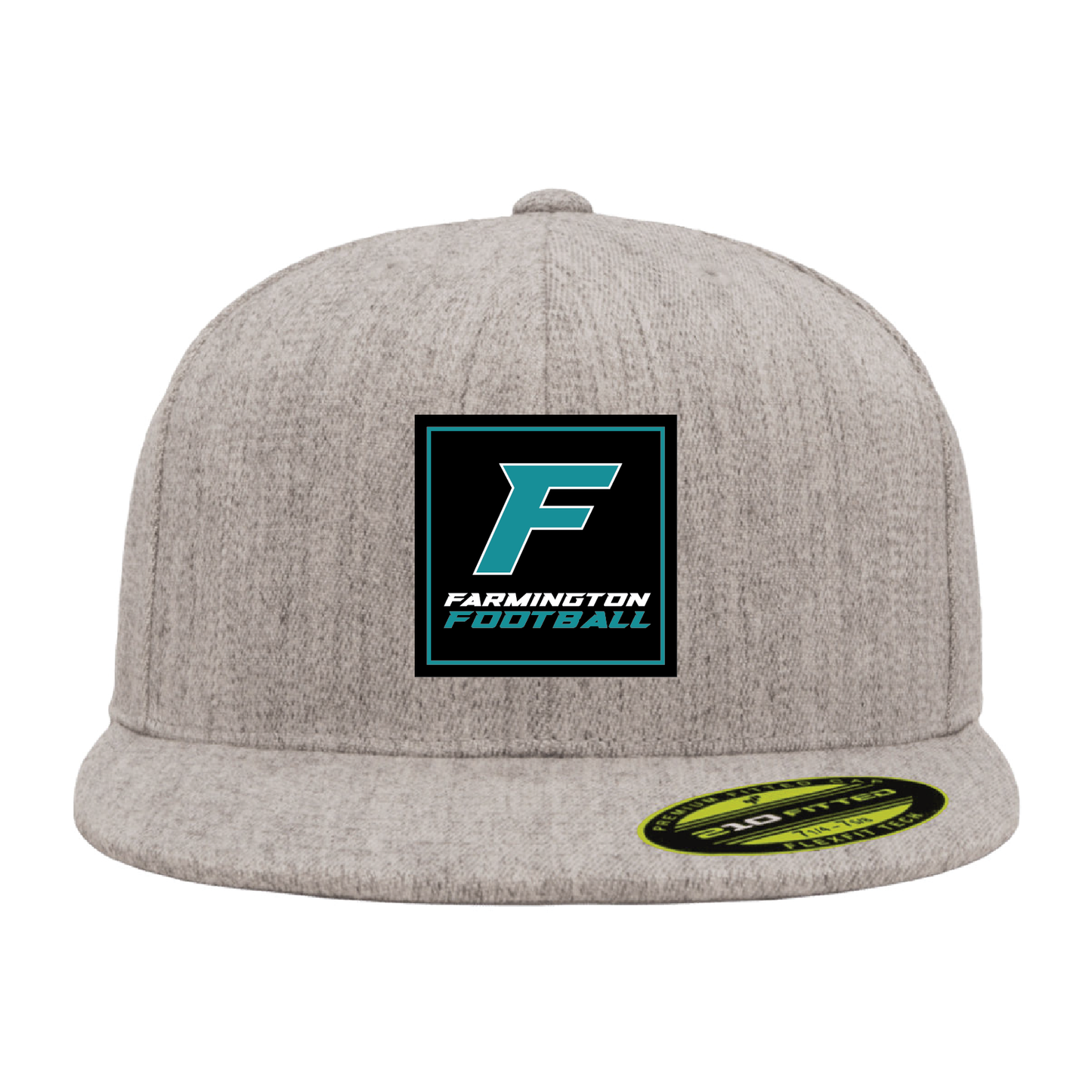 Farmington Football Square Patch - Flat Bill Flexfit