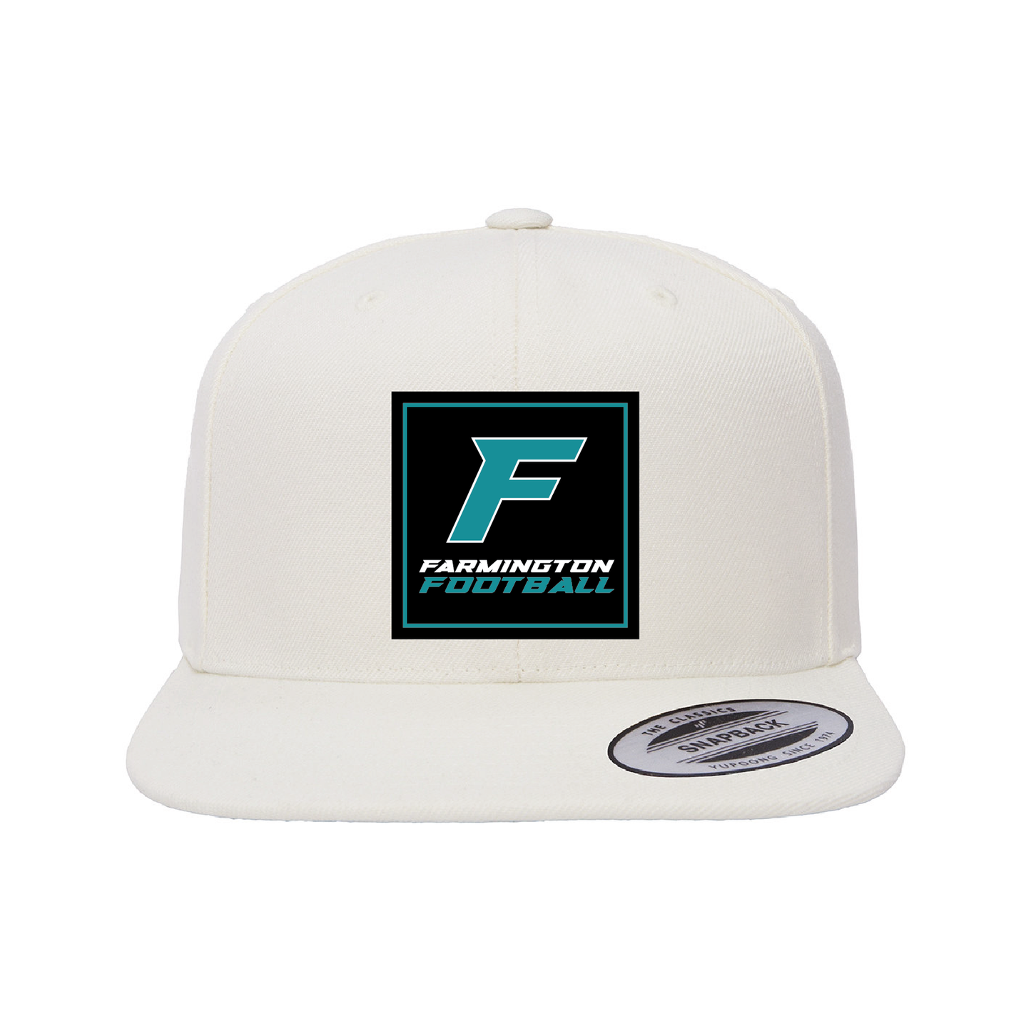 Farmington Football Square Patch - Flat Bill Snapback