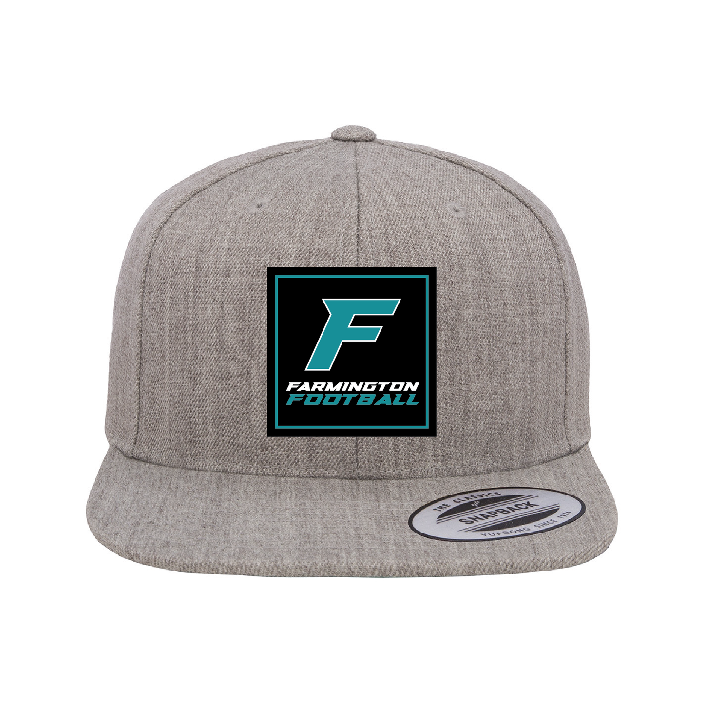 Farmington Football Square Patch - Flat Bill Snapback