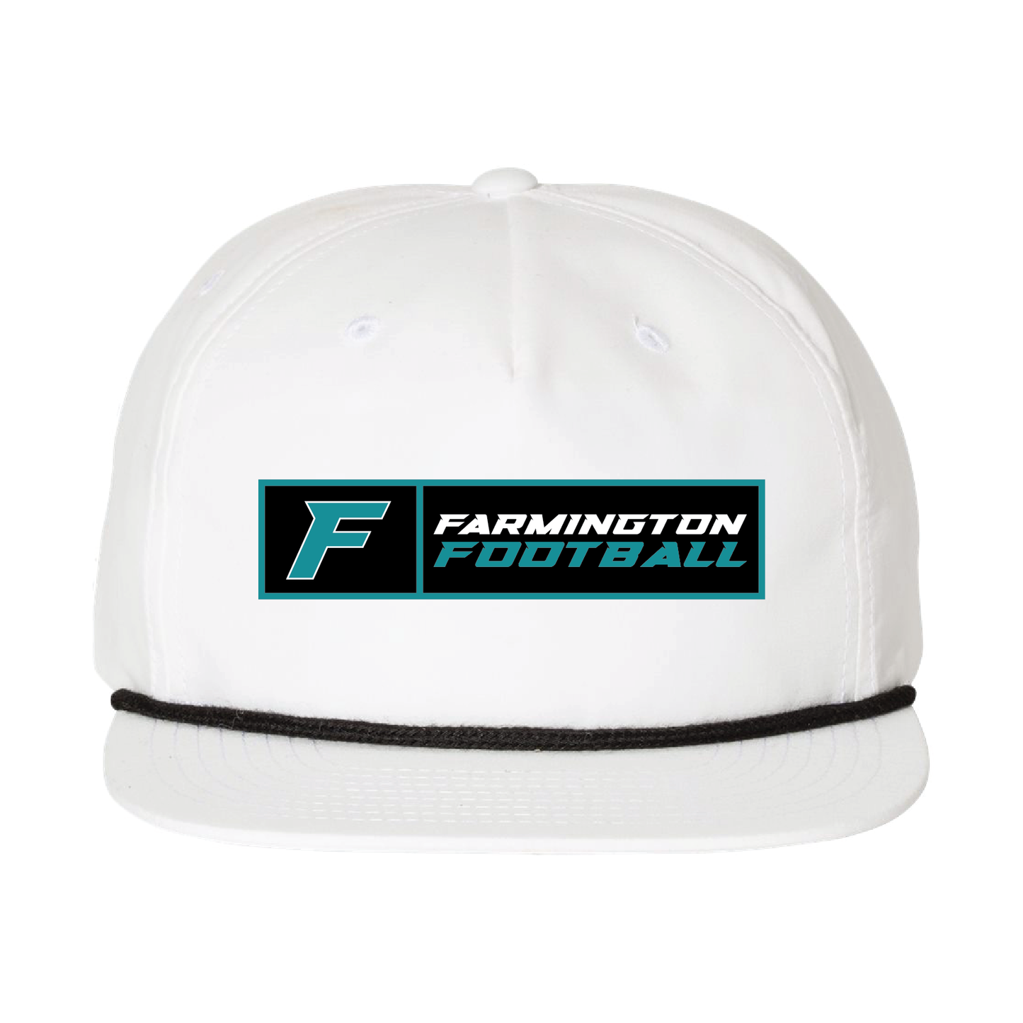 Farmington Football Patch - 5 Panel High Profile Relaxed Cotton Blend Rope Hat