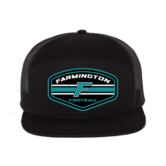 Farmington Football Stripe - 7 Panel Trucker